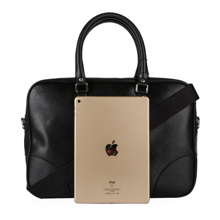 philipp plein/菲利普·普兰 男士黑色时尚真皮手提包 0908p13mbd0004