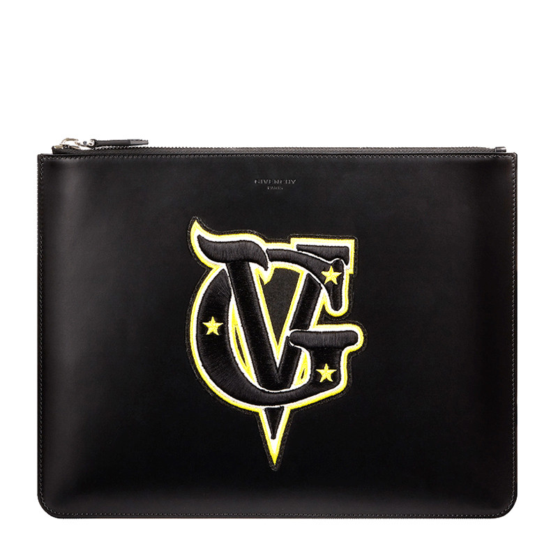 givenchy/纪梵希 男士黑色牛皮拉链手拿包 bk600jk040-003-034#180326