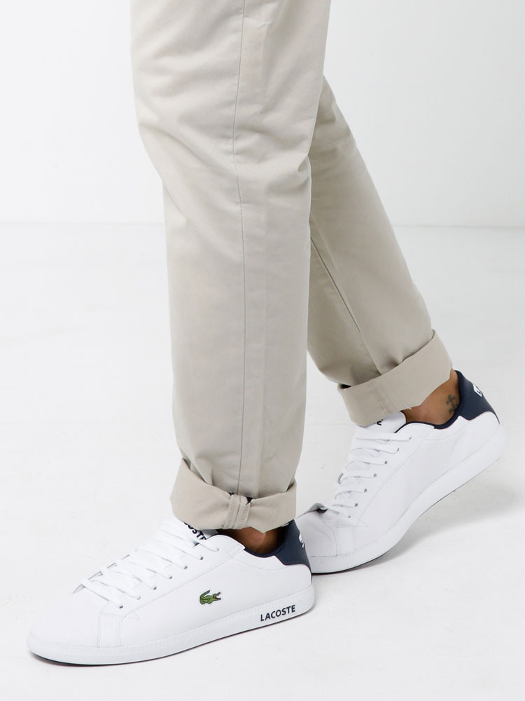 【免税】lacoste/鳄鱼 拉科斯特男鞋 新款男士板鞋低帮鞋 休闲运动鞋
