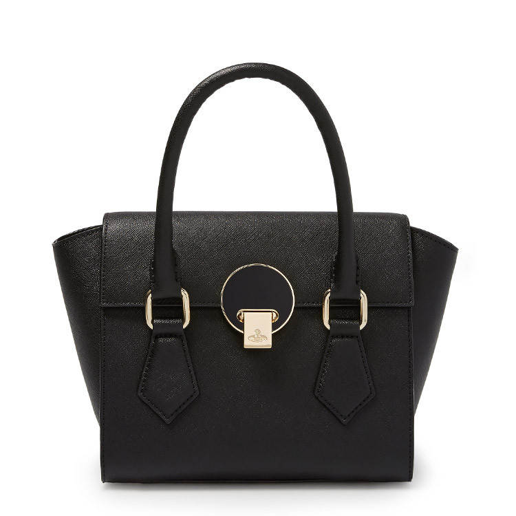 wood/维维安韦斯特伍德女士黑色opio saffiano牛皮手提包131127black