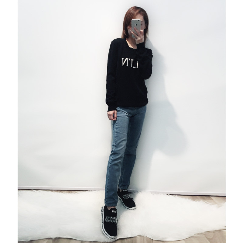 alexander mcqueen/亚历山大麦昆18秋冬新款时尚 女士修身显瘦小脚
