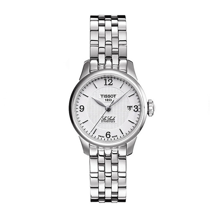 tissot/天梭 力洛克系列蝴蝶扣钢带机械女士腕表 t41.1.183.34