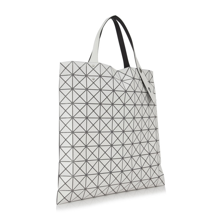isseymiyake/三宅一生baobaoprismfrost女士pvc菱格手提包bb88ag52402