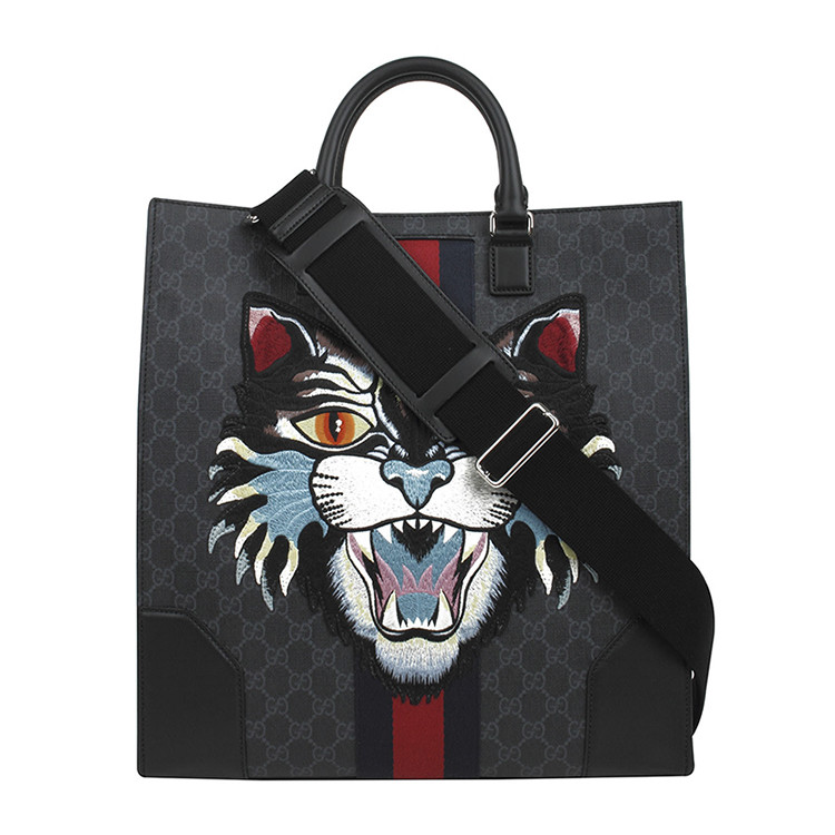gucci/古驰 虎头图案中性款手提单肩包 170803