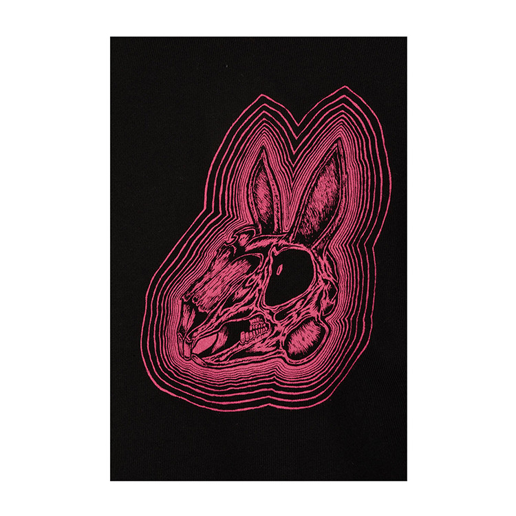 mcq/mcq男士纯棉骷髅兔图案长袖卫衣 348190 黑色 m