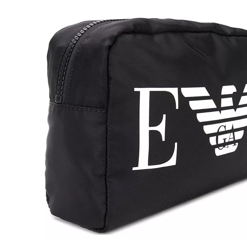 emporioarmani/安普里奥阿玛尼 黑色尼龙logo印花手拿包 y3q002 yfd6e