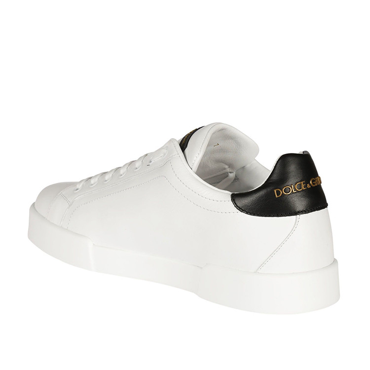 【包税】dolce & gabbana/ 杜嘉班纳 男士白色牛皮休闲鞋 cs1538ah