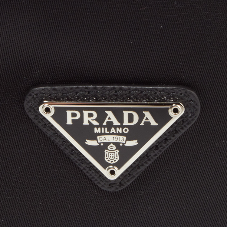 prada(普拉達) 黑色尼龍女士手拎包 水桶包