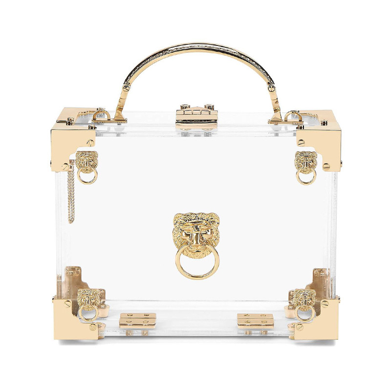 aspinal of london aw18 金狮透明链带 复古迷你小箱包 042-1571