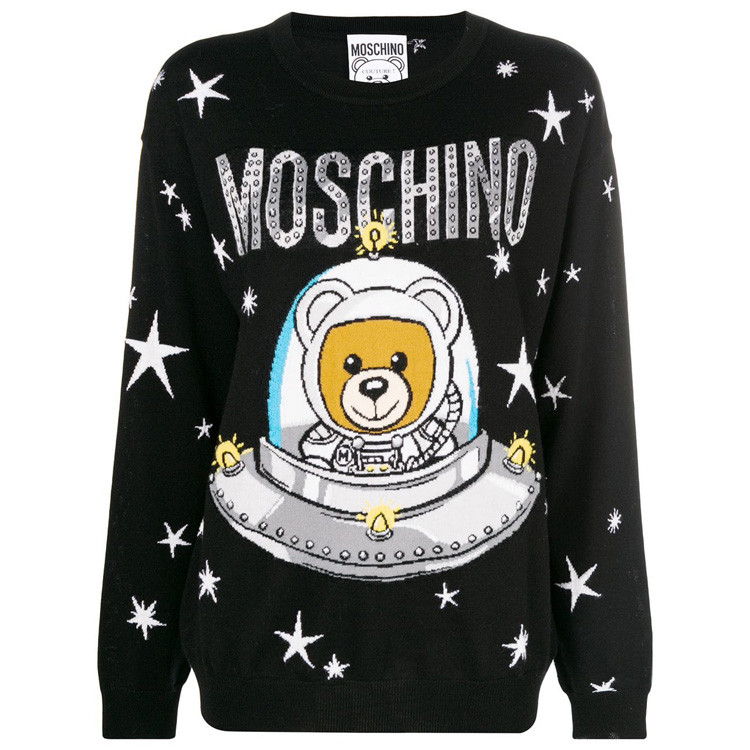 moschino/莫斯奇诺 太空熊女士羊毛衫 v09055401