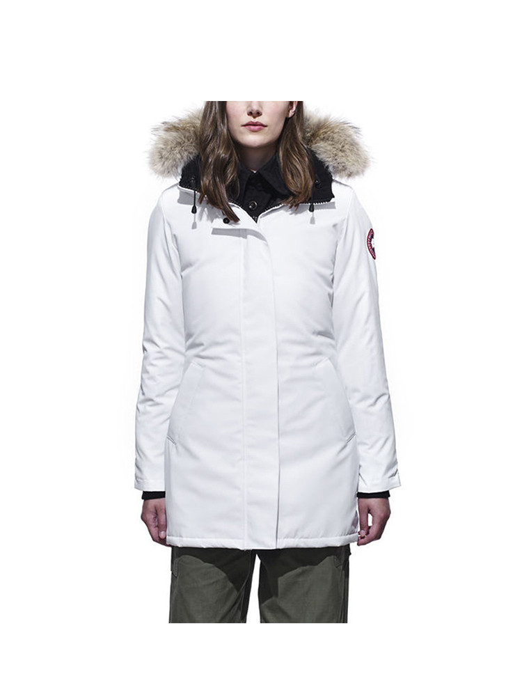 canada goose/加拿大鹅victoria系列新款时尚潮流女士羽绒服 白色