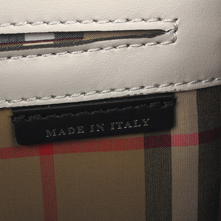 burberry/博柏利女士双色牛皮信封包单肩包斜挎包4076473黑色 / 海洋