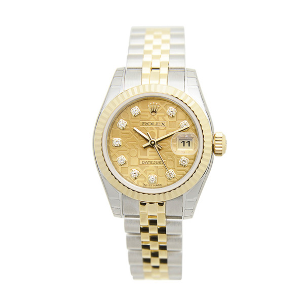 rolex/劳力士日志型自动机械女表179173jch 金色