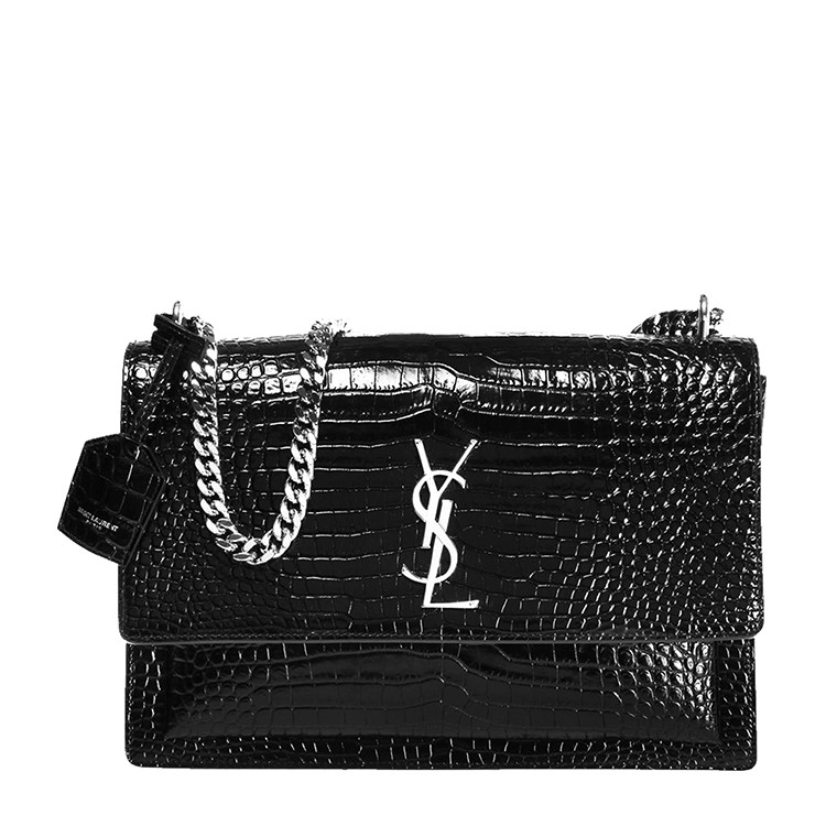 saint laurent paris/聖羅蘭 鱷魚皮紋牛皮女士單肩包498779 dnd0n