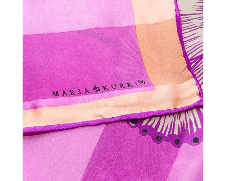 marja kurki/玛丽亚古琦 异国风情花卉印花女士丝巾大方巾