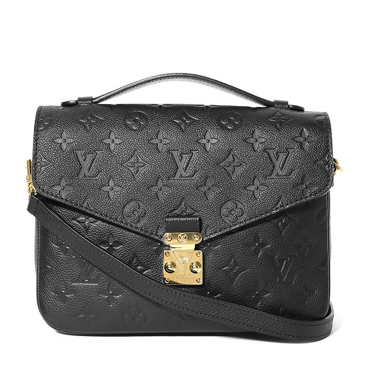 louis vuitton/路易威登 女士黑色牛皮pochette metis 邮差包 单肩包