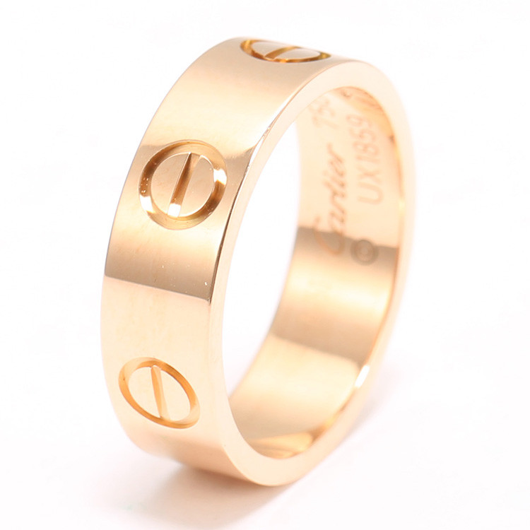 cartier/卡地亚 经典款 love戒指 18k金,宽版