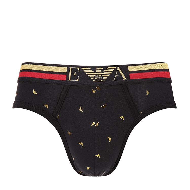 emporio armani/安普里奥阿玛尼男士内衣-男士黑底印花内裤95棉5氨纶