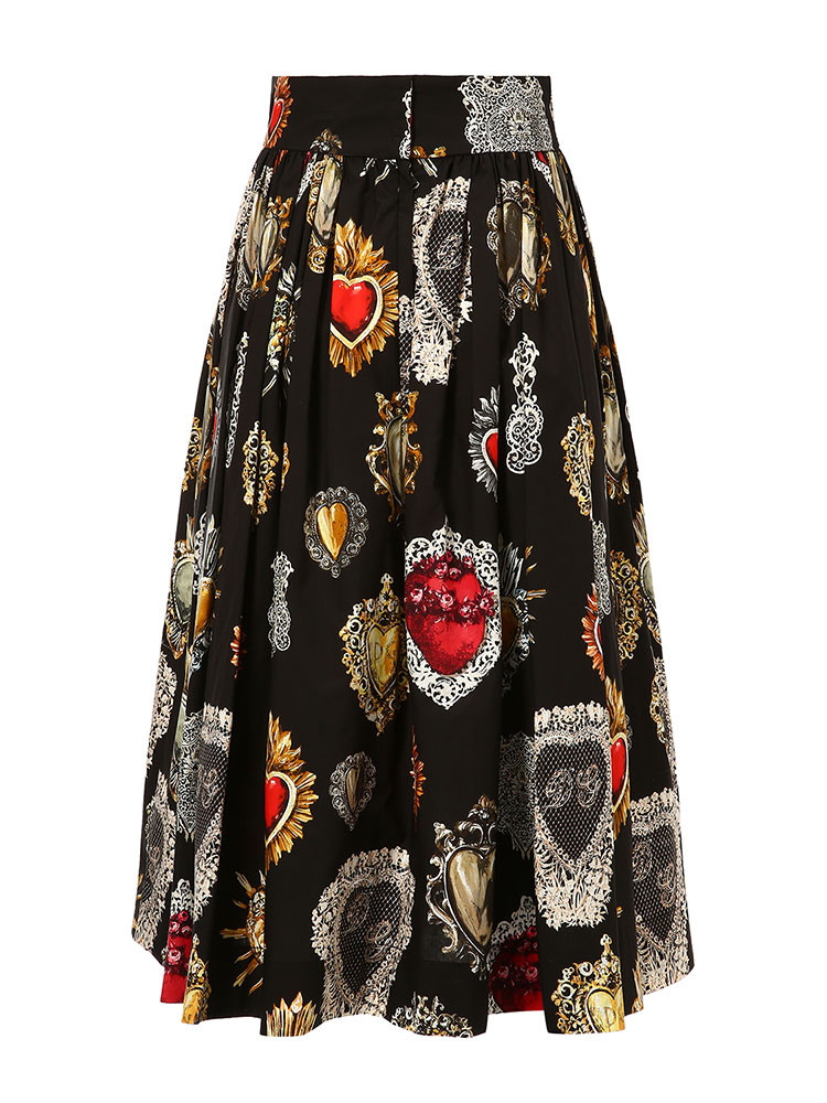 年春夏新款】dolce&gabbana/杜嘉班纳女士半身裙-女士面料:100棉裙子