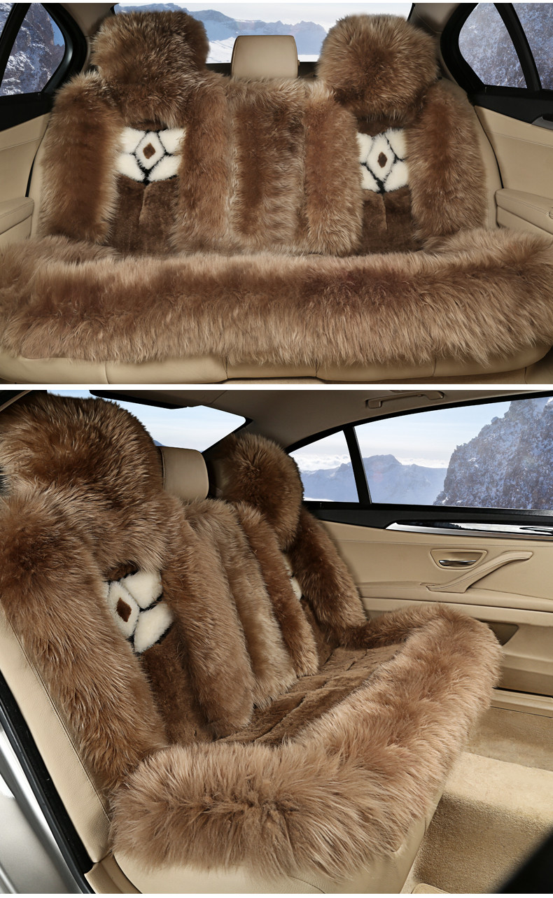 pinganzhe 新款澳洲进口羊毛汽车座垫 冬季羊毛座垫