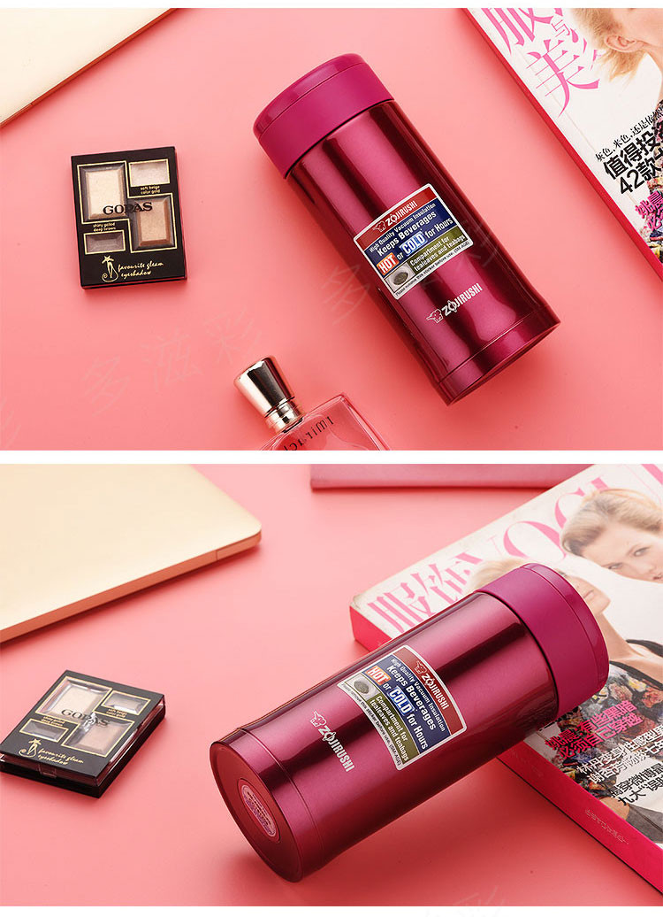 保温杯水杯保冷杯不锈钢真空水壶户外直身防漏办公杯子泰国进口360ml