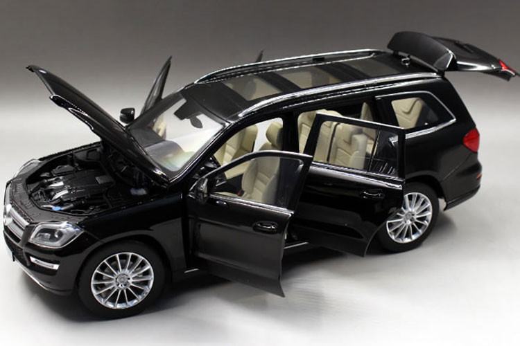 奔驰gls500 越野车1:18四门可开仿真合金汽车模型收藏摆件可定制车牌