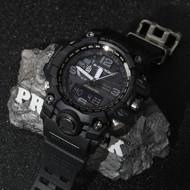 casio/卡西欧 g-shock系列大 泥王三重感应太阳能运动男表 gwg-1000