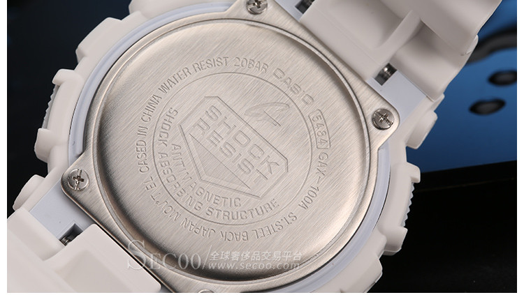 卡西欧 g-shock系列 双显时尚潮流运动防水电子手表男表gax-100a-aa