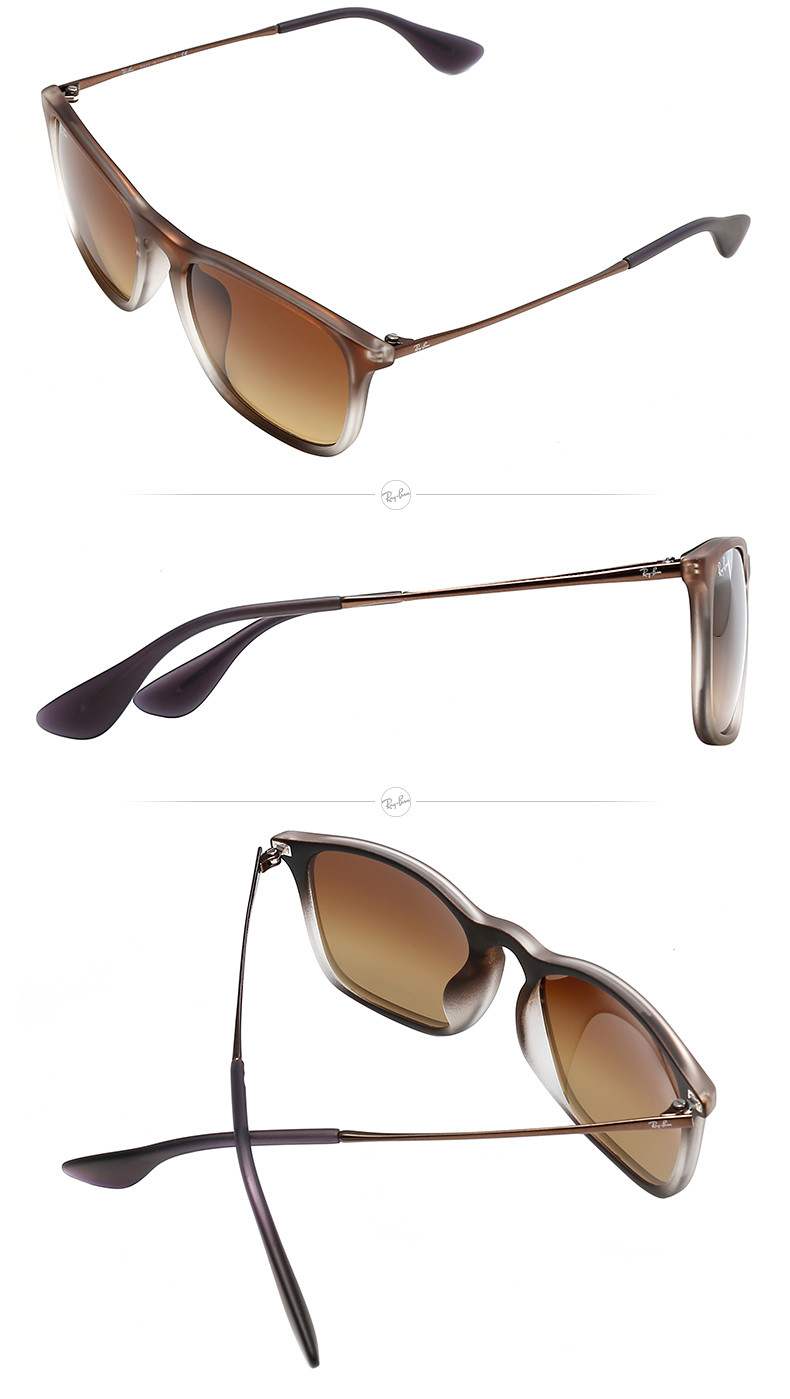 雷朋 男女款太阳镜 rb4187f 54mm 全框复古舒适优雅渐变色镜片墨镜