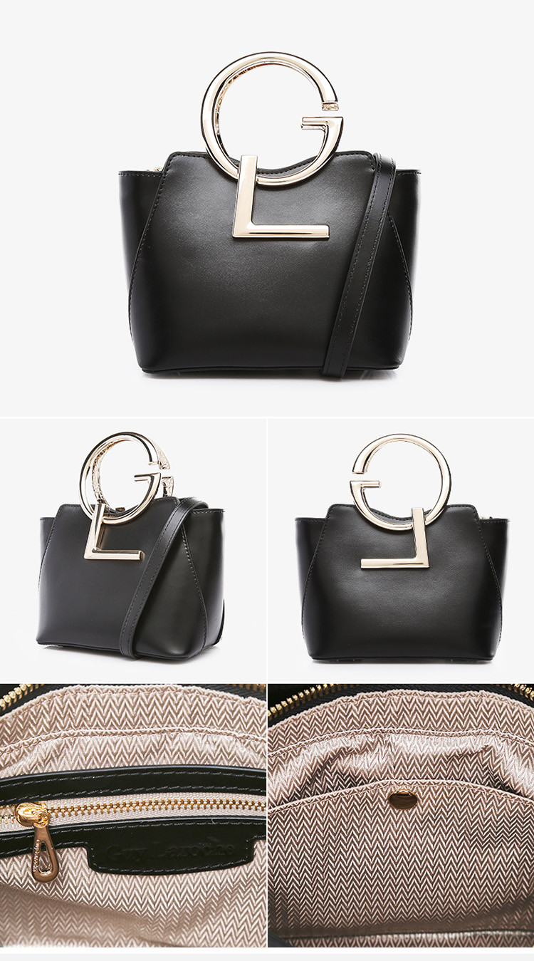 guy laroche/姬龙雪 手提包2017新款牛皮女士斜挎包