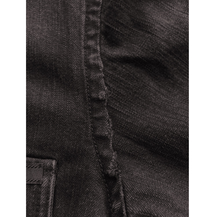 "瑕疵折扣"prada/普拉达 男士夹克 纯棉黑色牛仔质感衬衫式男士夹克