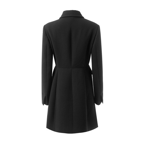 miumiu/缪缪 女士大衣 羊毛修身长款黑色女士大衣