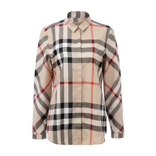 【17春夏】burberry/博柏利 女士长袖衬衫 londonengland系列棉质混纺