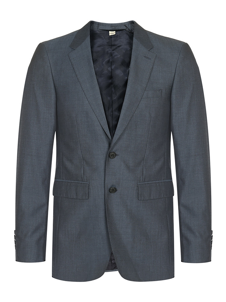 burberry/博柏利 男士其他套装 羊毛材质蓝灰色男士西装套装