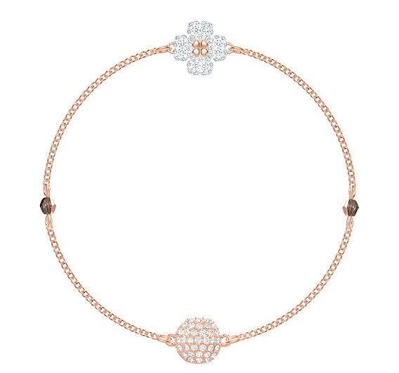 swarovski/施华洛世奇18年新款双面四叶草玫瑰金磁扣手链 5412324