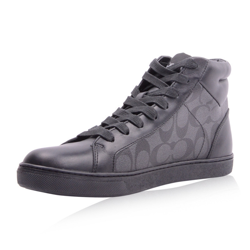 coach/蔻驰 男士pvc配牛皮高帮休闲板鞋fg1950