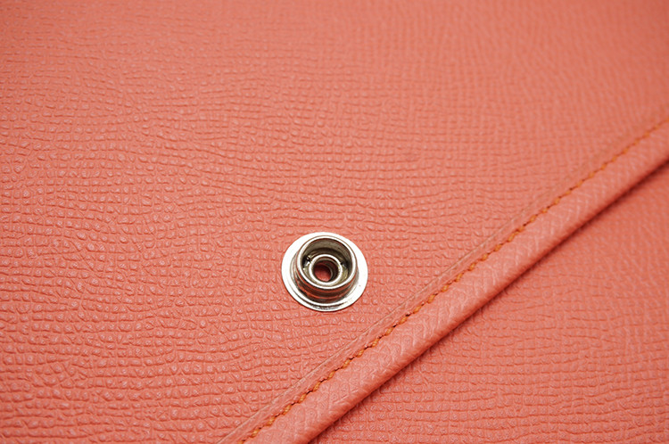 hermes/爱马仕 女士橘粉色牛皮单肩包(已使用 s级)