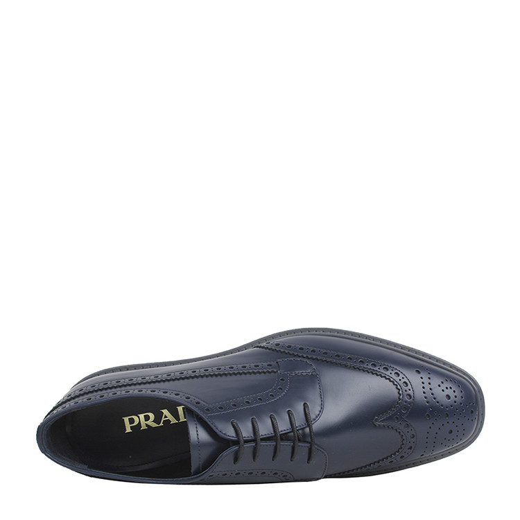 鞋】prada/普拉达 蓝色厚底男士商务休闲鞋 2eg015 b4l f073a【正品
