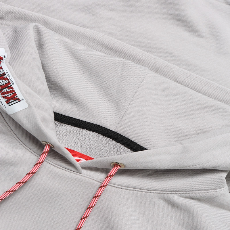 19lxxix/19lxxix 中性纯棉刺绣宽松连帽男卫衣