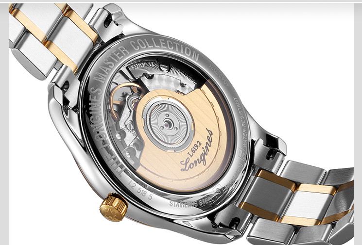 longines/浪琴名匠 镶钻自动机械男表 l2.628.5.77.