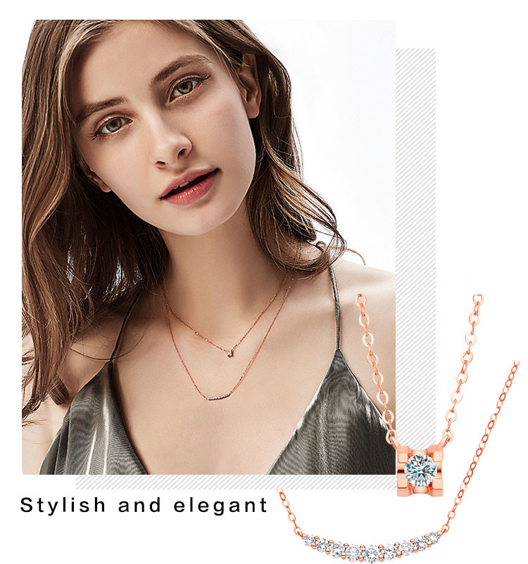 daisy fellowes/黛西法罗 微笑系列项饰 女款18k金钻石镶嵌微笑项链