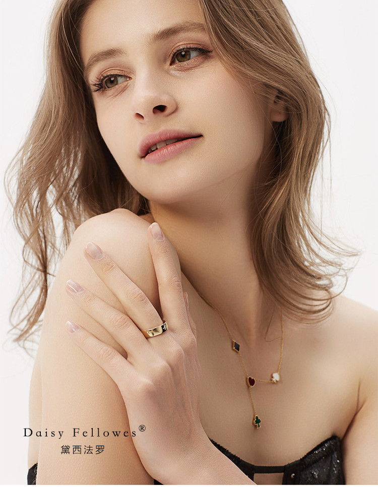 daisy fellowes/黛西法罗 起源系列 女士18k金钻石时尚指环 女戒 钻石