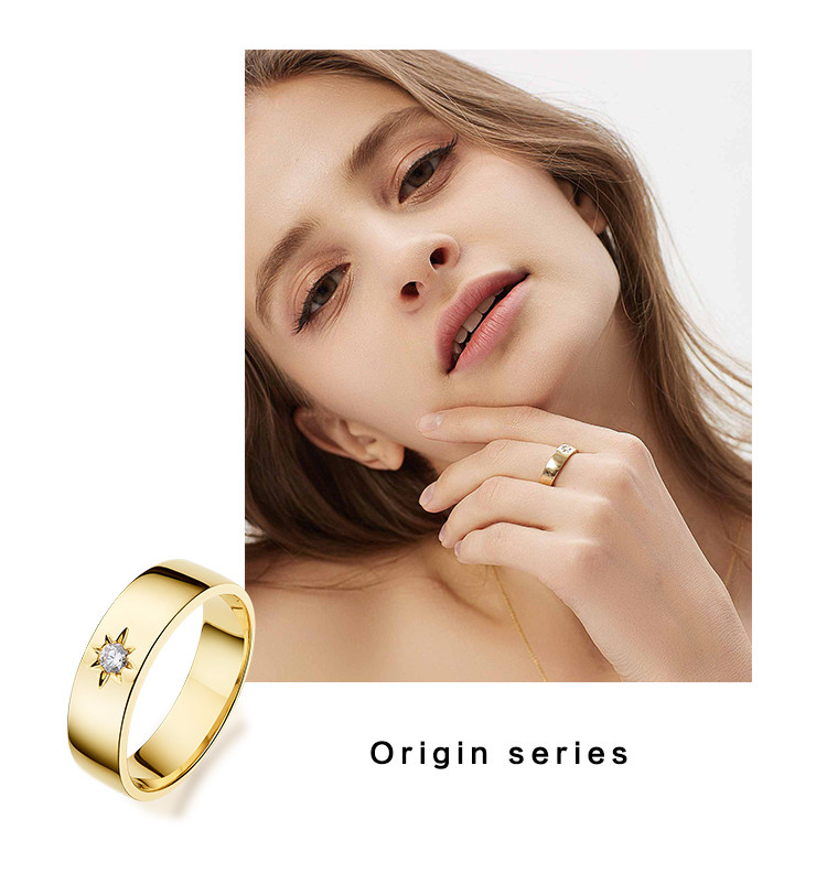 daisy fellowes/黛西法罗 起源系列 女士18k金钻石时尚指环 女戒 钻石