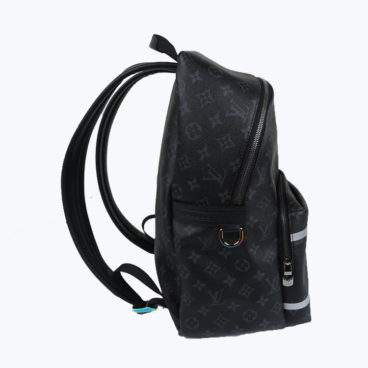 louis vuitton/路易威登 lv x 藤原浩 男士双肩背包黑色牛皮