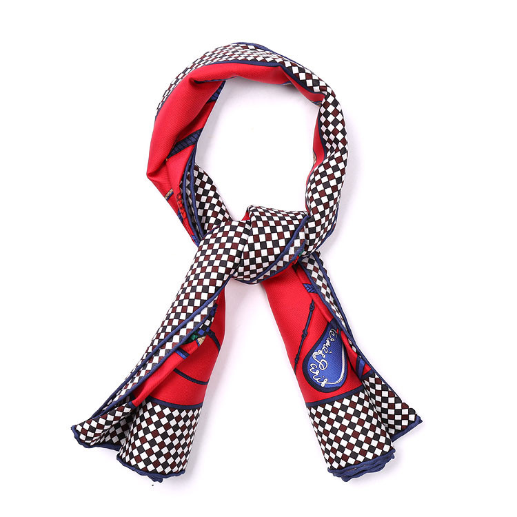 hermes/爱马仕 印花图案女士丝巾 90*90