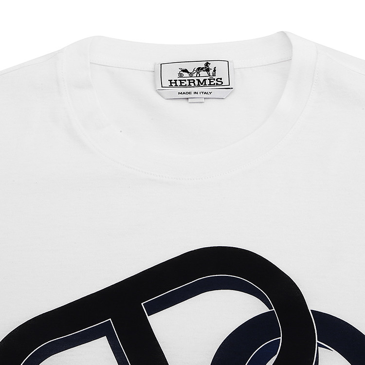 hermes/爱马仕 男士短袖t恤 logo tee