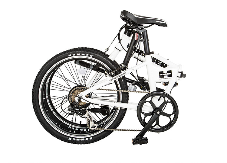 hummer悍马折叠自行车成人便携城市骑行v刹男女休闲单车