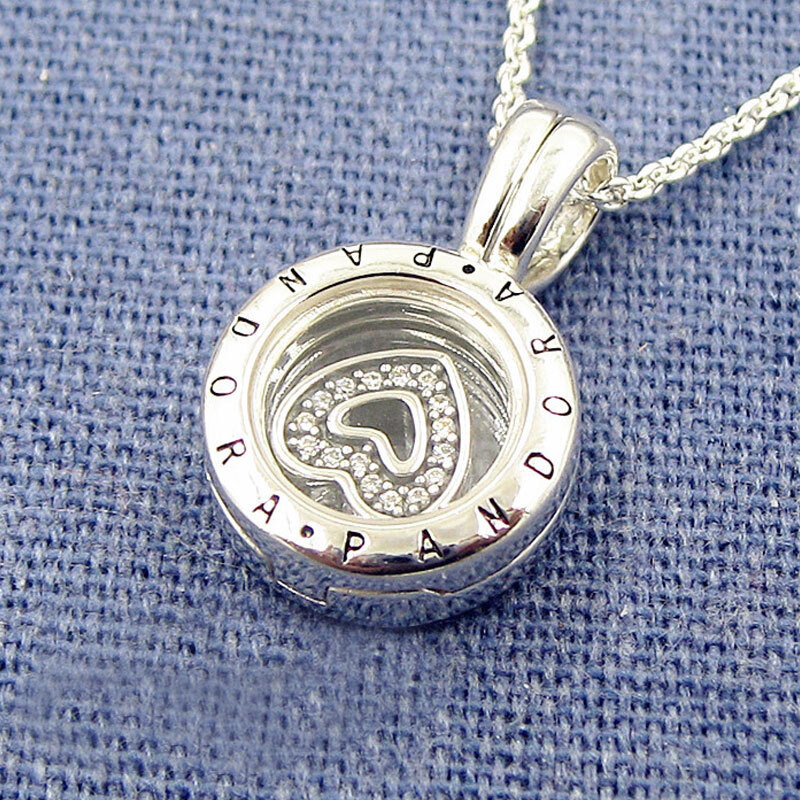 pandora/潘多拉 漂浮盒子925银女手链串珠 792144cz