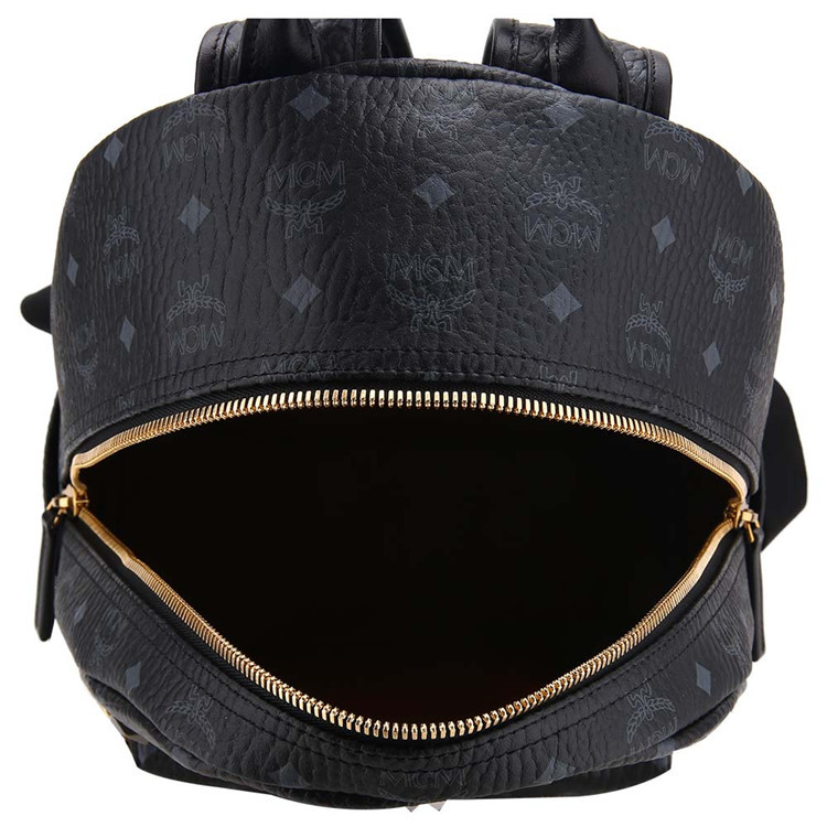 mcm/mcm 女士牛皮黑色双肩包 mmk 6sve18 bk001