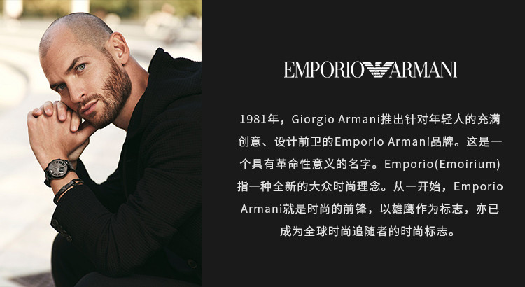 emporio armani/安普里奥阿玛尼 阿玛尼手表男士经典商务时尚石英腕表